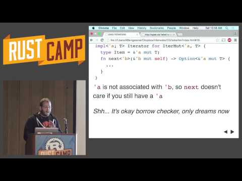 RustCamp 2015 - Who Owns This Stream of Data? by Alex Beingessner