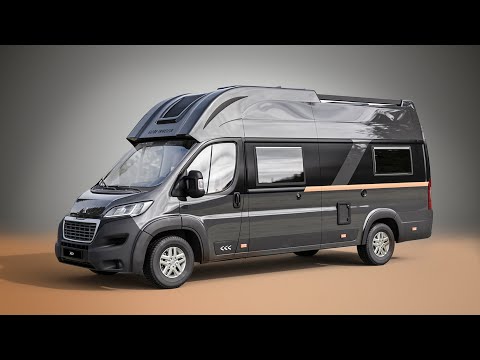 Campervan with Lengthwise beds plus roof bed - bicycles garage