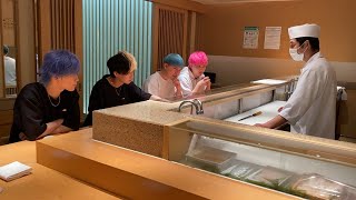 くらいから名人丁寧におしぼり畳んでかわいい😌 - 【金銭感覚】値段のわからない高級寿司屋で1万円ピッタリを目指せ!!