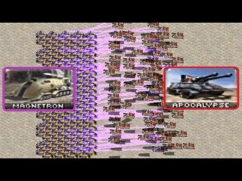Magnetron vs Apocalypse - Same Cost - Red Alert 2