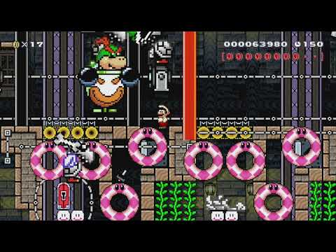 カロンの迷城２－Lost castle of DryBones２ by a2a2 - SUPER MARIO MAKER - NO COMMENTARY 1bj