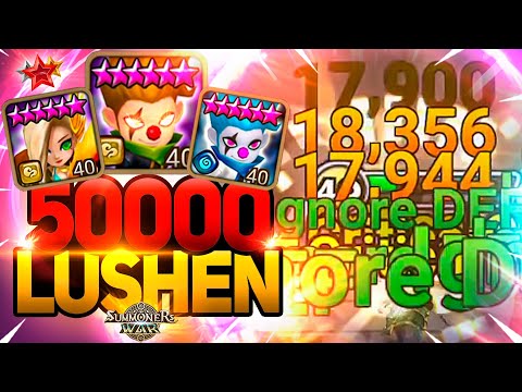 Bombs or 50000 DMG LUSHEN? MAX DMG JOKER in Summoners War