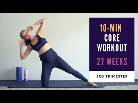 Week 27 of Pregnancy | 10-min Prenatal Core Workout