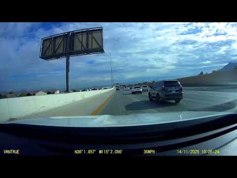 Scene of Fatal Road Rage Shooting, I-215 Henderson, Nevada