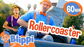 Blippi and Meekah's Rollercoaster Adventures! Theme Park Stories for Kids