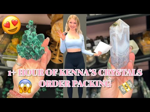 1+ Hour of Kenna's Crystals Order Packing! | May Compilation