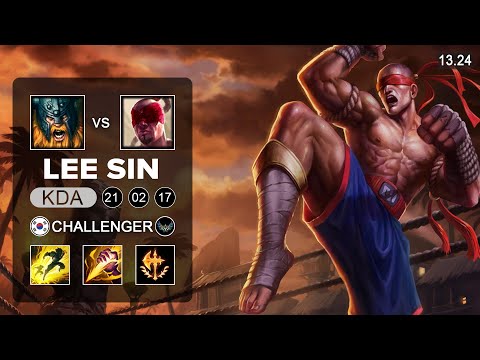Lee Sin vs Olaf Jungle - KR Challenger - Patch 13 24 Season 13
