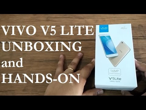 Vivo V5 Lite Unboxing and Hands-on