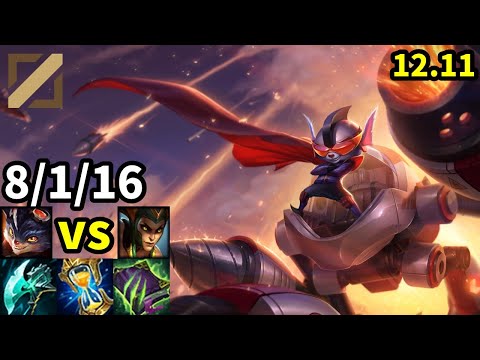 Rumble Mid vs Cassiopeia - KR Challenger | Patch 12.11