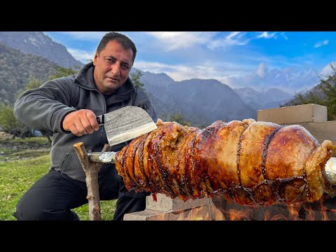 Divine Taste of Lamb Meat in Tandoor! Traditional Dish Of Azerbaijan