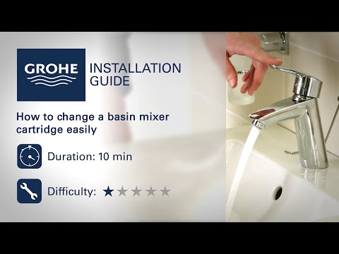 Change a grohe basin mixer cartridge