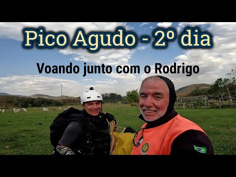 2º dia no Pico Agudo   rampa sul   térmica   voando junto com o Rodrigo