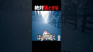 ケーキを落とさないように雪山を滑る配信者 #shorts #ゲーム実況 #そらびび