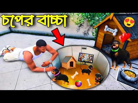 GTA 5 : Franklin Shinchan Found Chop Secret Underground House | Gta V Bangla Gameplay
