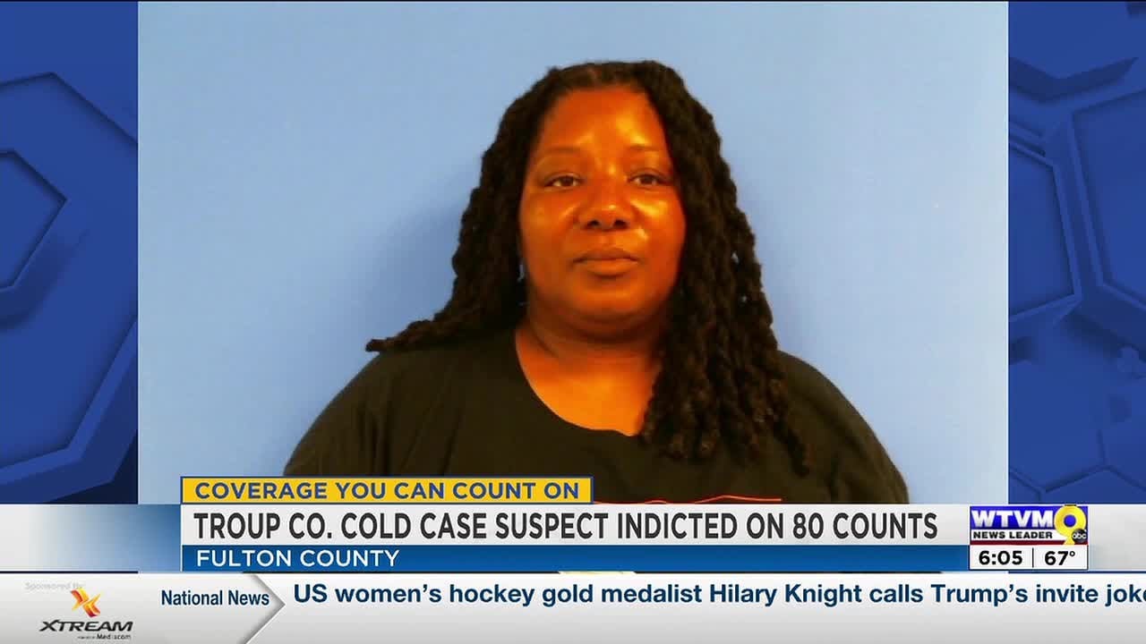 Troup County Angel Marie Thompson indicted on 80 counts in Fulton County cold case murder