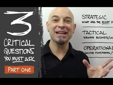 3 Critical UX Questions You Must Ask - Part 1 (of 7)