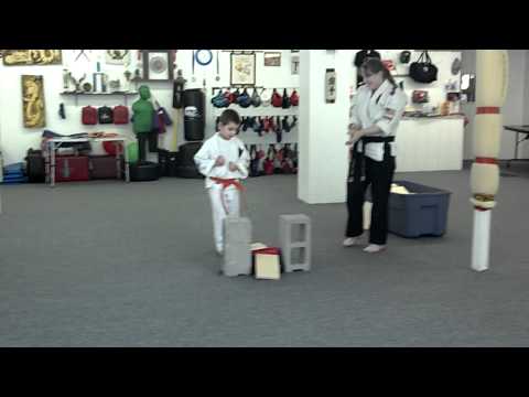 Cole Board Breaking- Axe kick 061112