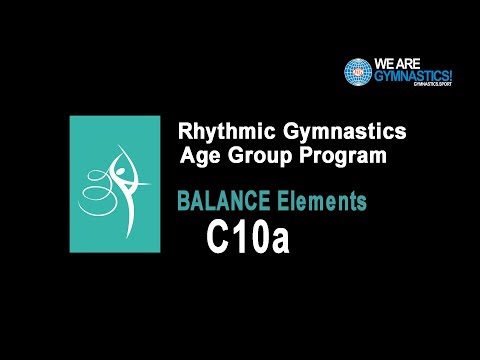 Rhythmic Gymnastics Age Group Program - Balance Element C10a