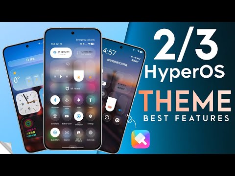 New HyperOS 3 and 2 : Active iOS 26 Control Center and Feature - The Best HyperOS theme 