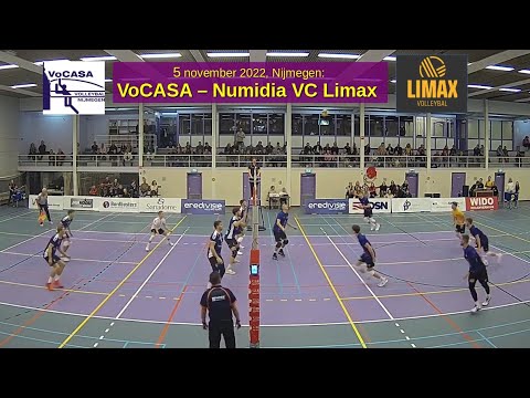 2022-11-05 VoCASA - Numidia VC Limax (samenvatting, 12 min) Eredivisie Heren Volleybal