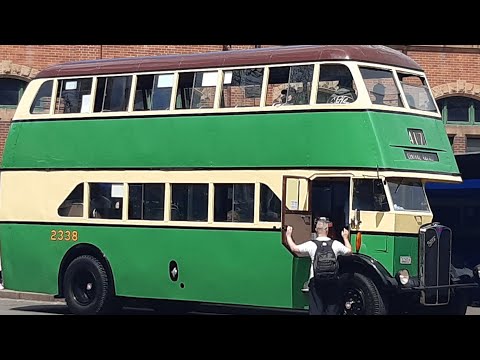 Sydney's Transport Heritage Expo 2022 DAY 2- Clyde Engineering bus at Central Stn Forecourt