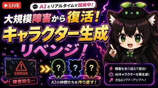 【AI開発】＃３６ ChatGPT・Claude・Geminiの障害発生は直ったのか！？キャラクター制作の続き！AIとリアルタイム会話で開発！AIタスク管理システム開発編！