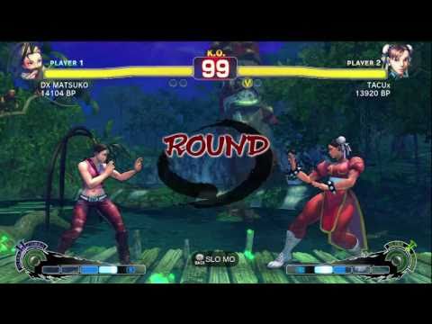 DX MATSUKO [Ibuki] vs TACUx [Chun] 2/2 SSF4 Japanese Online Ranked Matches - TRUE-HD