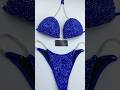 Full Scatter Blue Bikini Competition Suit B200