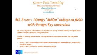 Identify “hidden” indexes on fields with Foreign Key constraints, Part 1