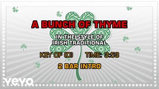 Traditional Irish - A Bunch Of Thyme (Karaoke)