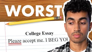 The Worst Kinds of College Essays