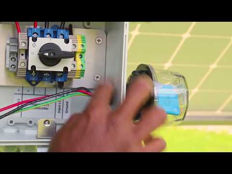 Solar Water Pump Installation - PV Disconnect and controller wiring | LORENTZ