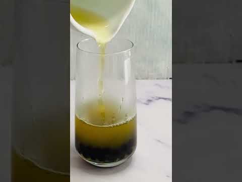 Yes,you CAN make bubble tea at home! #shorts #honeydew https://modestmunchies.com/honeydew-milk-tea/
