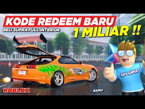 BANYAK KODE REDEEM BARU 1 MILIAR DAN BELI SUPRA FULL INTERIOR !! CDID UPDATE IMLEK - Roblox