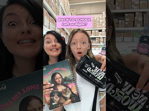 Back to School LEFT or RIGHT? quale Scegli?  #backtoschool #leftorright