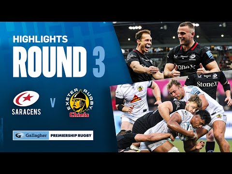 Saracens v Exeter - HIGHLIGHTS | Ben Earl Stars with Two Scores! | Gallagher Premiership 2024/25