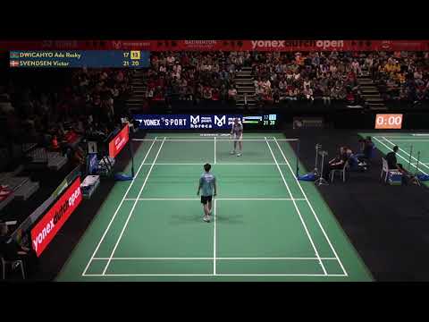 Match point - Ade Resky Dwicahyo vs Victor Svendsen - MS, SF - Dutch Open 2023