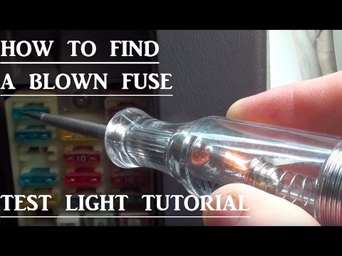 How to find a Blown fuse in your vehicle (Test Light Basics Tutorial)