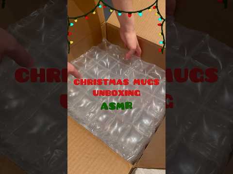 UNBOXING ASMR : CHRISTMAS MUGS 🎄☕️🎅🏻