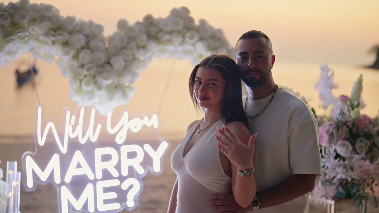 Beach Marriage Proposal with Heart Shape Arch in Phuket by BESPOKE EXPERIENCES THAILAND