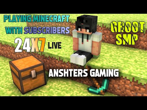 Anshter Live - 🔴 LIVE PLAYING MINECRAFT SURVIVAL WITH SUBSCRIBERS AND VIEWERS (multiplayer) 24/7 SERVER /PE + JAVA