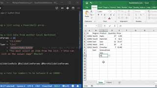 How to use the Powershell Excel module - Data Validation