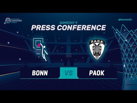 Telekom Baskets Bonn v PAOK - Press Conference - Basketball Champions League 2018-19
