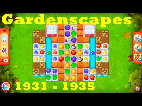 Gardenscapes Level 1931 - 1935 HD Walkthrough | 3 - match game | gameplay | android | ios | pc | app