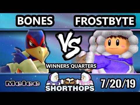Short Hops 4 SSBM - Bones (Falco, Captain Falcon) Vs. Frostbyte (Ice Climbers) Smash Melee WQ
