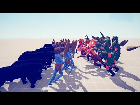 Smilodon + Clubber vs Every Unit - Totally Accurate Battle Simulator TABS