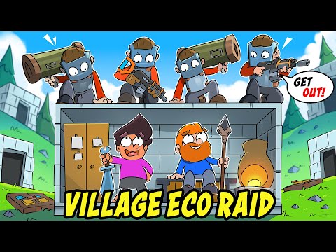 ABSOLUTELY LOADED After Eco Raiding Inside A Village in Rust!!!