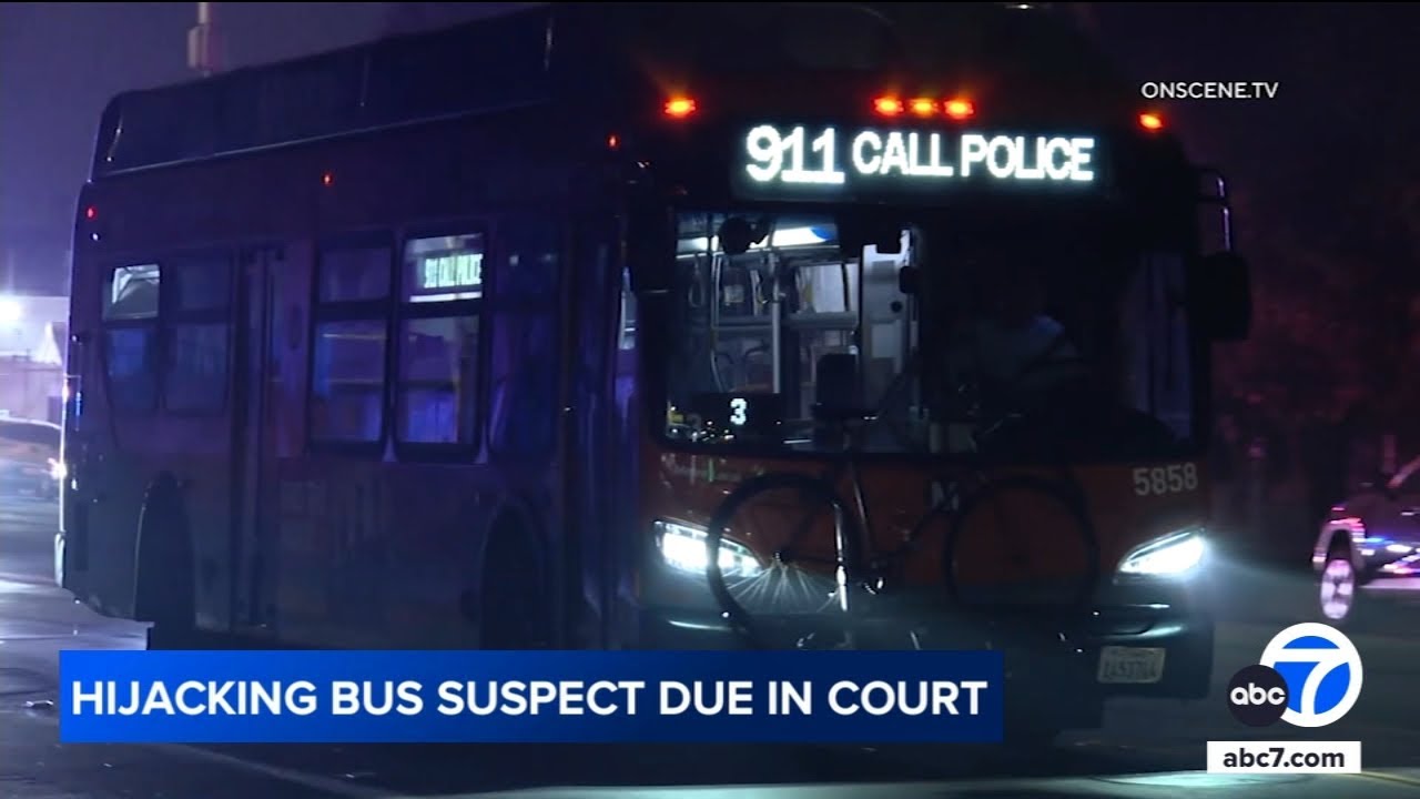 Suspect in deadly LA Metro bus hijacking refuses to go to court; judge issues extraction order
