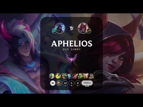 Aphelios ADC vs Xayah - KR Master Patch 13.16