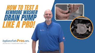 How to Test a Kenmore Washer Drain Pump WP3363394